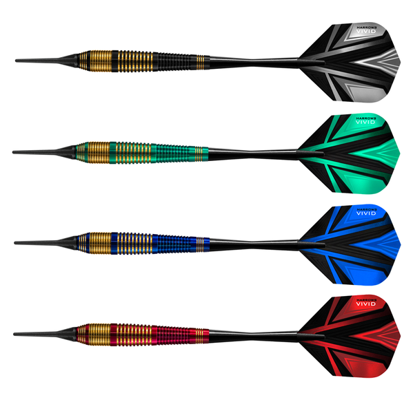 Rzutki Harrows Vivid Softip, red
