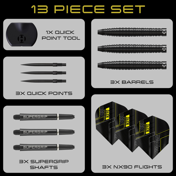Rzutki Harrows NX-90 PARALLEL 90% steeltip
